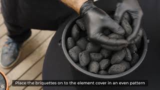 Everdure 4K  How to Laying the charcoal [upl. by Borszcz]