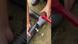 Farmland drip irrigation hose valve installation process [upl. by Marylinda]