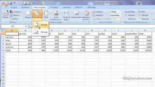 Imprimer un tableau à lhorizontal sur Excel [upl. by Imailiv615]