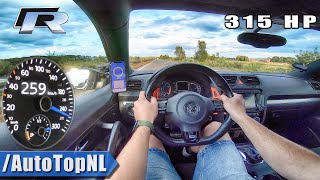 VW Scirocco R 20 TSI 315HP TOP SPEED on AUTOBAHN by AutoTopNL [upl. by Mitchel992]