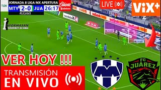 Monterrey vs Juárez En Vivo Donde Ver A Que Hora Juega MONTERREY VS JUÁREZ Partido Hoy J 8 Liga [upl. by Lucais345]