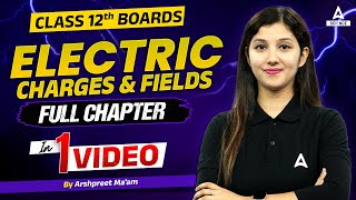 Electric Charge amp Electric Field  Class 12 Physics  Full Chapter In One Video By Arshpreet Maam [upl. by Forster]