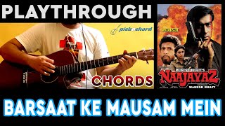 Barsaat Ke Mausam Mein Intro Guitar Lead Tutorial  Naajayaz  Pickachord  Tabs [upl. by Augusta]