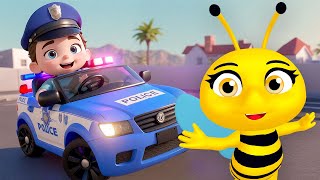 Police Car Song  Nursery Rhymes  Maya The Bee [upl. by Beach]