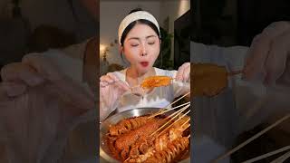 Chicken grill eating challenges asmr rion100k asmreating [upl. by Shrier]