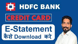 How to Download HDFC Bank Credit Cards Bill Statement [upl. by Timmi746]