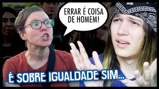 FEMINISTAS PASSANDO VERGONHA  MILITANTES MILITANDO ERRADO 16 [upl. by Namolos]