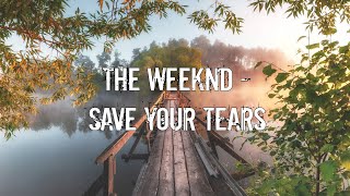 The Weeknd  Save Your Tears Acoustic CoverLyricsKaraoke [upl. by Eirrotal]