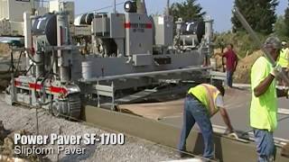 Power Paver SF1700 Concrete Slipform Paving [upl. by Gildus]