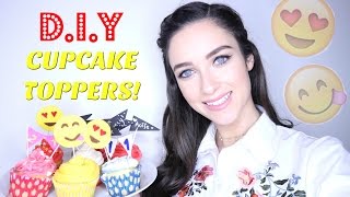 DIY Cupcake Toppers  How to Tutorial  Baking Craft [upl. by Hazlett]