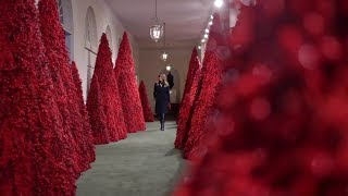 Melania Trumps Terrifying Christmas Decorations [upl. by Asilehs]