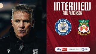 INTERVIEW  Phil Parkinson after Stockport County [upl. by Nnel779]