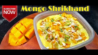 Shrikhand easy at Home Recipe Mango shrikhand very tasty How to make shrikhand😊🙏 [upl. by Ellehcal291]