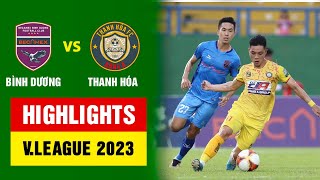 Highlights Bình Dương  Thanh Hóa  Bắn phá liên tục siêu phẩm sút xa và THẺ ĐỎ [upl. by Fidelas]