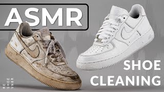 Shoe Cleaning ASMR  Nike Air Force 1 [upl. by Basir]