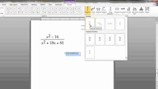 Writing Math Equations in Microsoft Word [upl. by Kant]