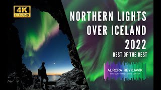 NORTHERN LIGHTS IN ICELAND  BEST OF SEASON 2022 REALTIME 4K TRUE COLORS [upl. by Stevana]