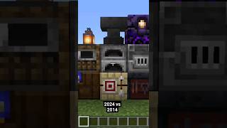 minecraft 2014 vs 2024 minecraft [upl. by Serafine]