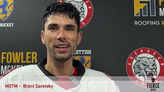 🏒 Man of the Match Interview Brant Saretsky  Aberdeen Lynx 91 Victory vs North Ayrshire Wild 🏒 [upl. by Enelrae]