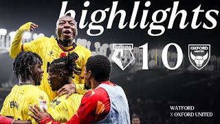 FORTRESS VICARAGE ROAD 🤩  Watford 10 Oxford United  Short Highlights [upl. by Ilyk]