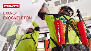 Hilti wearable exoskeleton for construction EXOO1 [upl. by Ttoile]