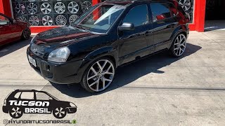 Tucson com rodas aro 22 da amarok  Hyundai Tucson Brasil [upl. by Ilyak798]