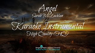 Angel Sarah McLachlan Karaoke Instrumental High Quality HQ [upl. by Annawot856]