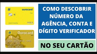 Como Encontrar o Número da Agência e Conta no Cartão BB  Dv Dígito Verificador [upl. by Repsihw]