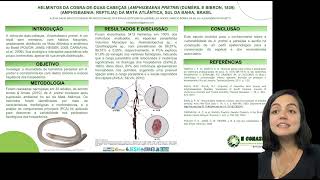 HELMINTOS DA COBRADEDUASCABEÇAS AMPHISBAENA PRETREI DA MATA ATLÂNTICA SUL DA BAHIA BRASIL [upl. by Belldame]