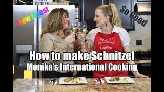 Jägerschnitzel Recipe Monika’s International Cooking Show [upl. by Corso]