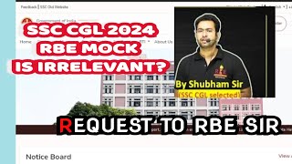 ssc ssc cgl 2024 mains tier 2 rbe mock is irrelevant Shubham jain sir [upl. by Ahsikyw]