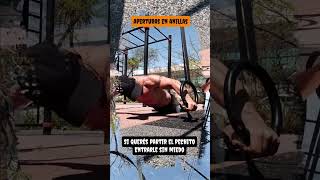 Aperturas en anillas calistenia calisthenics fitness [upl. by Etra]