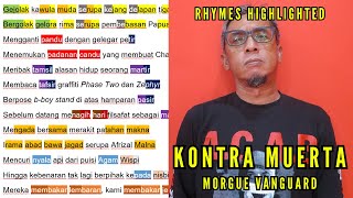 Morgue Vanguard  Kontra Muerta  Rhymes Highlighted [upl. by Dahraf899]