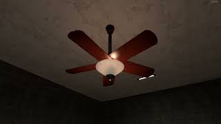 60quot Monster Breeze Fort Gibson Remote Ceiling Fan Demo [upl. by Kcuhc905]