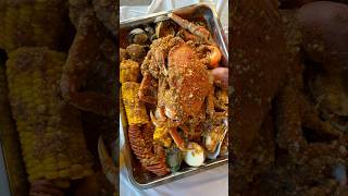 pov seafood boil date 🦀🔥 seafood seafoodboil crab crabboil cajun [upl. by Welch]