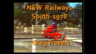 Australian Railways 1978 NSW South with a Ballast train ganger and trike ALCO GMs standing start [upl. by Lemire]