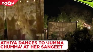 INSIDE videos of Athiya ShettyKL Rahuls Sangeet actress dances to Jumma Chumma in white dress [upl. by Kitchen]