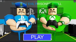 AMELIA ESCAPES PLAYSTATION BARRY Vs XBOX BARRY in BARRYS PRISON RUN IN ROBLOX OBBY [upl. by Ainahtan141]