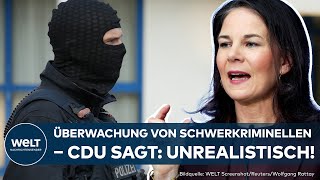 ASYL CDU pocht auf Abschiebungen nach Syrien und Afghanistan – Baerbock schlägt Überwachung vor [upl. by Aihsemak486]