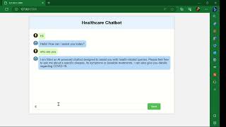 Healthcare Chatbot Using NLP Rasa and Flask By THE DATA SQUAD Team [upl. by Tolliver]