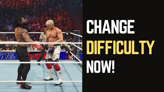 Unlock Your Potential Changing Difficulty in WWE 2K24 Made Easy [upl. by Idnas988]