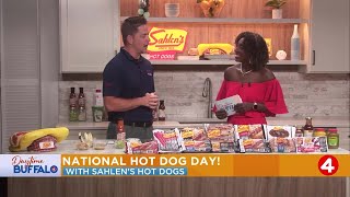 Daytime Buffalo Celebrating National Hot Dog Day with Sahlens Hot Dogs [upl. by Sasnak]