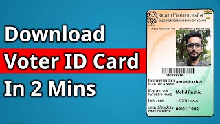 How to Download Voter ID Card Online in 2 Minutes  2024 Process ✅ [upl. by Eilrebmik]