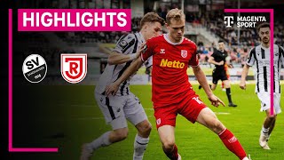 SV Sandhausen  SSV Jahn Regensburg  Highlights 3 Liga  MAGENTA SPORT [upl. by Ydniahs]