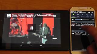 CheapCastを新型Nexus72013で試して疑似Chromecast体験。 [upl. by Tronna]