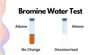 Bromine Water Test Explained HSC Chemistry [upl. by Ajnotal]