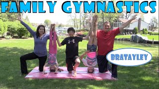 Family Gymnastics Challenge  Bratayley [upl. by Wilterdink]