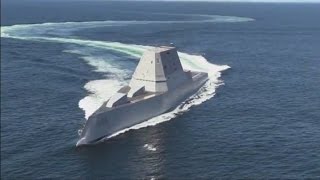 USS Zumwalt DDG1000 Time Lapse and Sea Trial [upl. by Jannelle232]