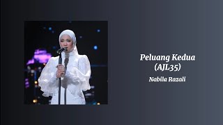 Peluang Kedua AJL35 version  Nabila Razali  Karaoke [upl. by Adnovay]