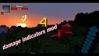 Download mods Minecraft  damage indicators mod [upl. by Eeb699]